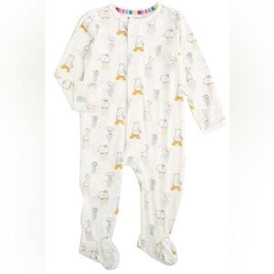 Magnetic Me Bear Elephant Animal New Kid on the Block Modal Footie Pajamas 6-9 M